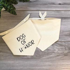 Hund der Ehre Bandana, Hochzeitshundekleidung, Hochzeitshunde Bandana, Haustier Hochzeit Bandana