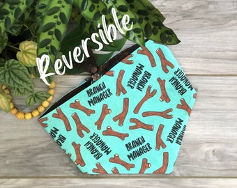 Branch Manager: Personalized Reversible Snap Dog Bandana