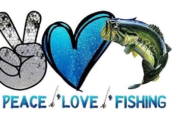Download Peace Love Fish Etsy