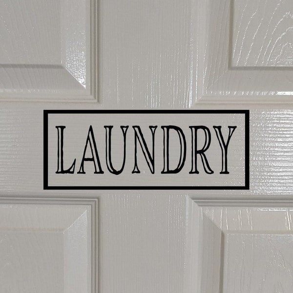 Laundry Room Door Decal Etsy UK