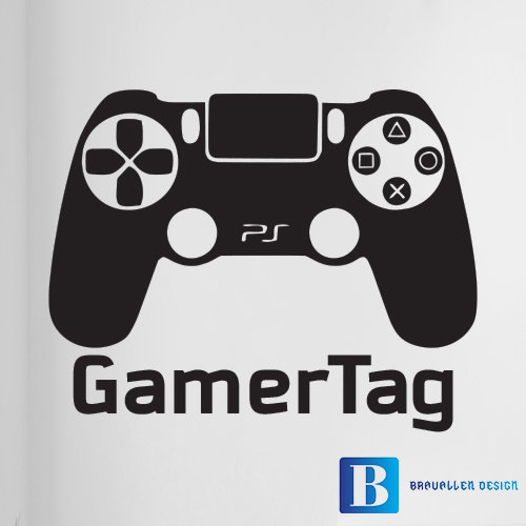 Personalised Name Gamer Tag GAMER Wall Art Boys Kids Bedroom Custom Vinyl Wall Sticker Etsy UK