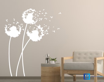 Dandelion Blowing Flower Home Décor Matt Vinyl Wall Art Decal Sticker