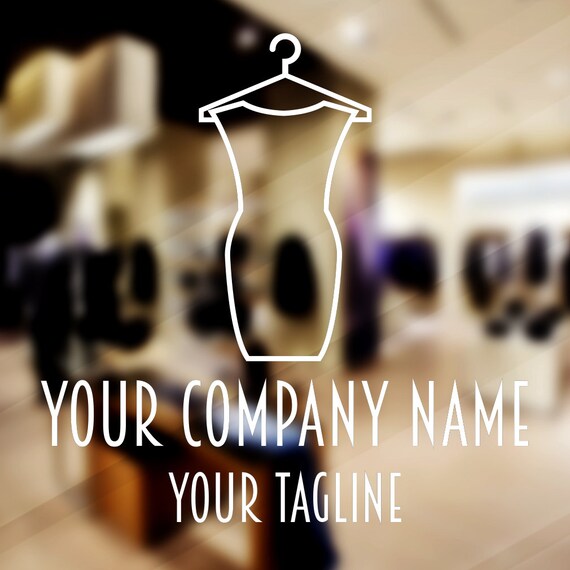 Buy Clothing Shop Window Stickers Company Name Personalised Vinyl