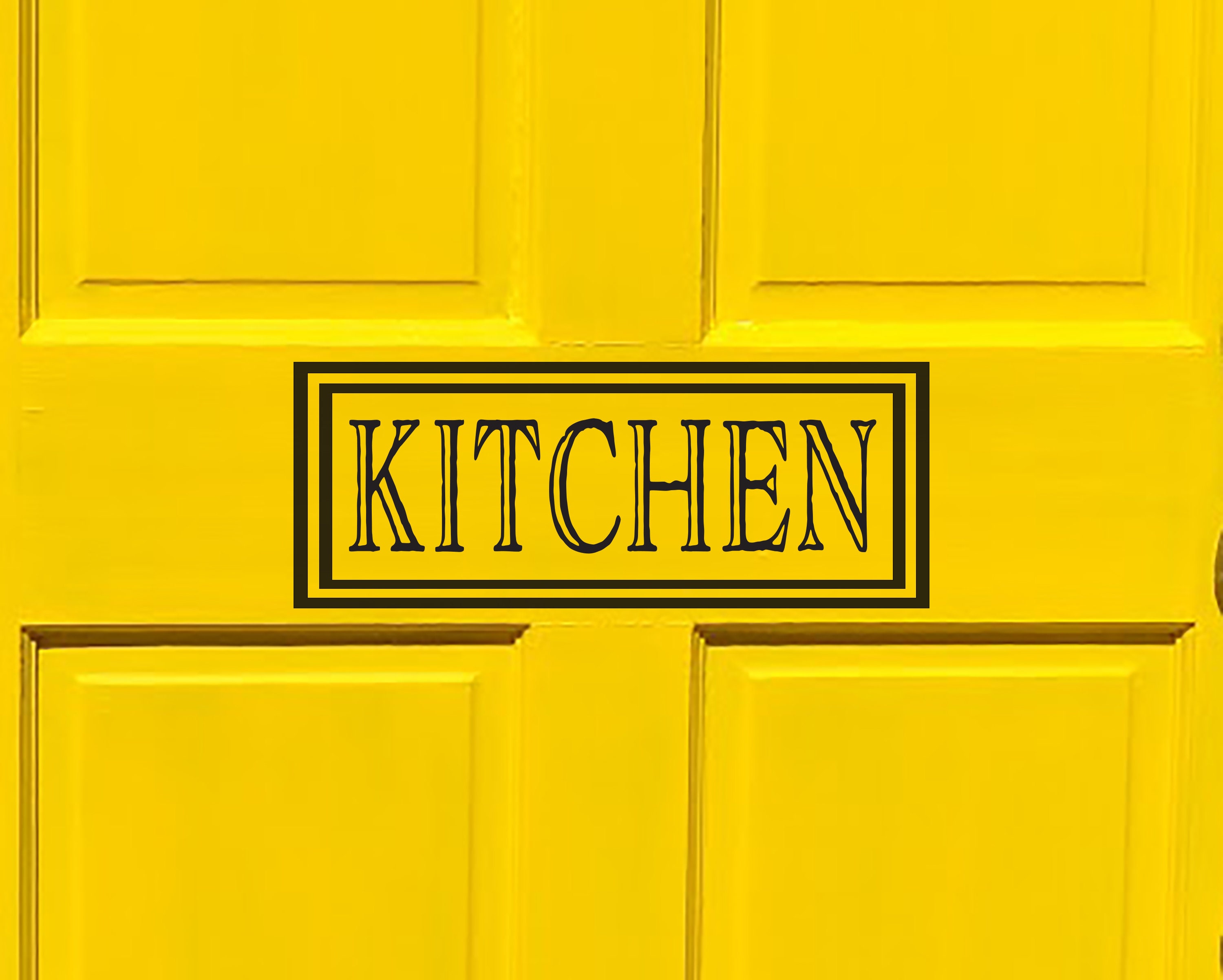 Kitchen Door Decal Matt Vinyl Decal Sticker for Pantry Room Etsy