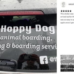 Personalised Car/Van/Camper Vinyl Decal Sticker Customise Text image 9