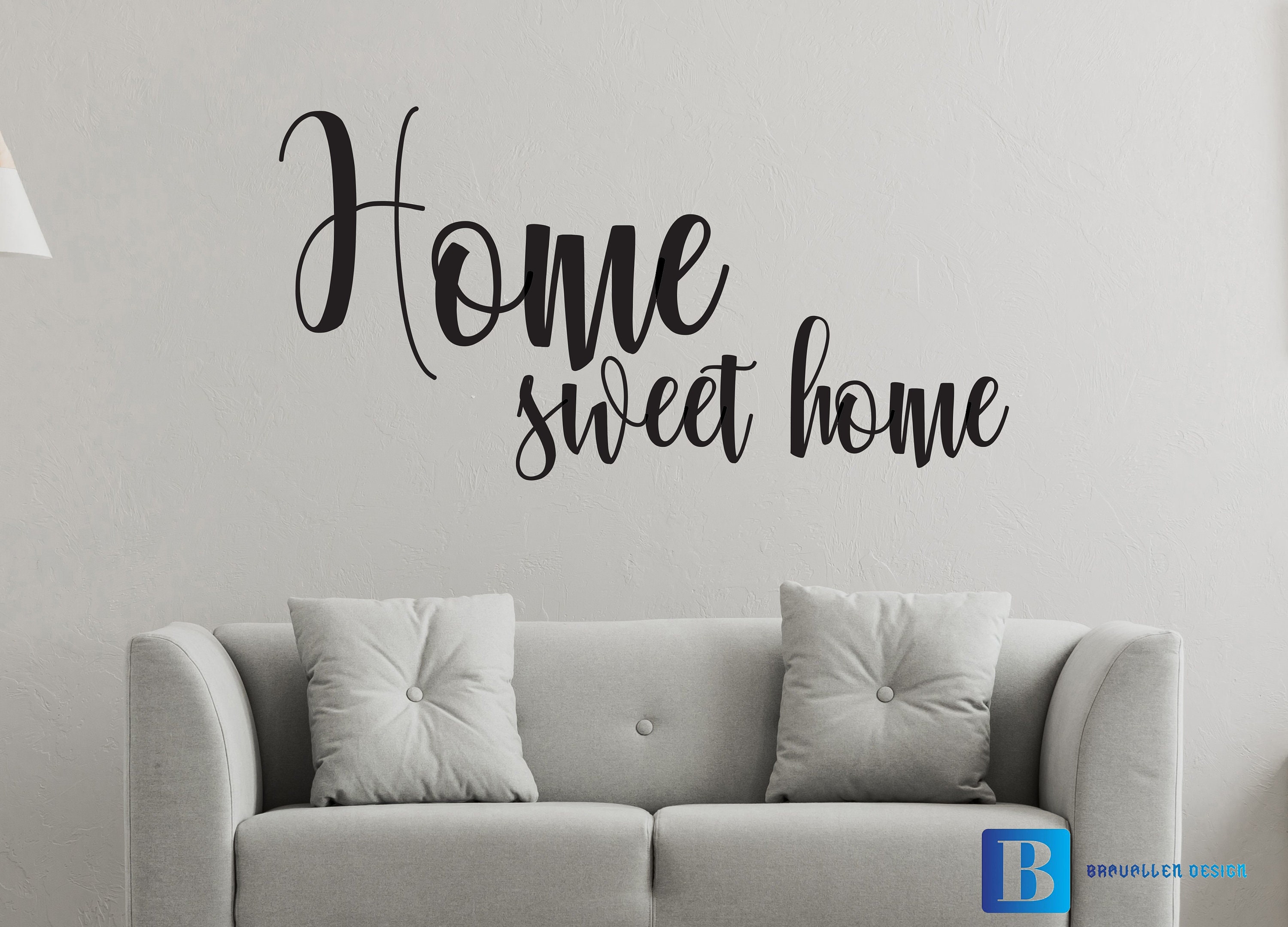 Home Sweet Home Wall Art Decal Sticker | Etsy