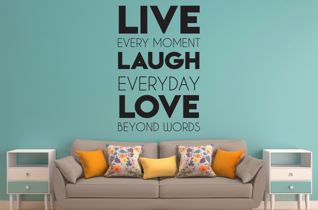 Live Laugh Love Wall Art Decal Sticker - Etsy
