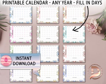 Fwisd Calendar 2023 2024 Calendar 2021 2022 2023 2024 | Etsy