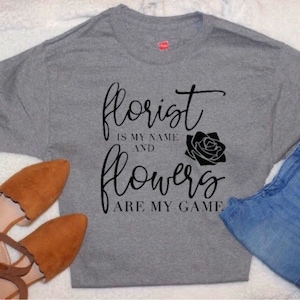 Florist ist mein Name und Blumen sind mein Spiel
