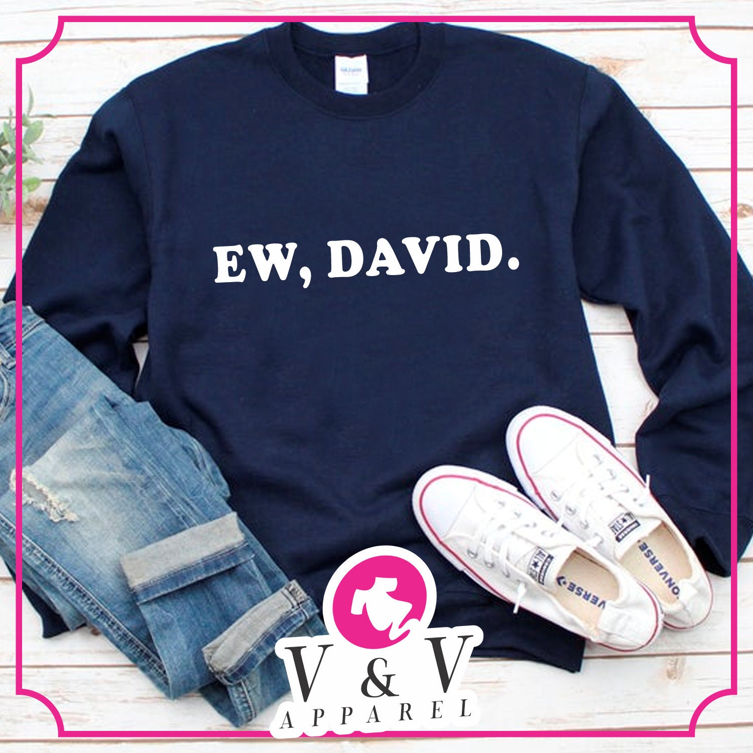 Ew David Sweatshirt - Etsy UK