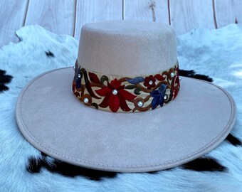 Felt Boater Hat - Etsy