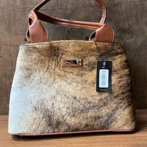 cowhide leather purse