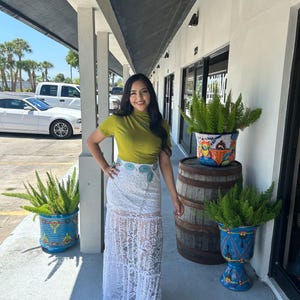 lace maxi skirt