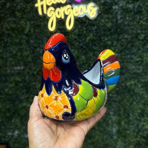 chicken talavera planter
