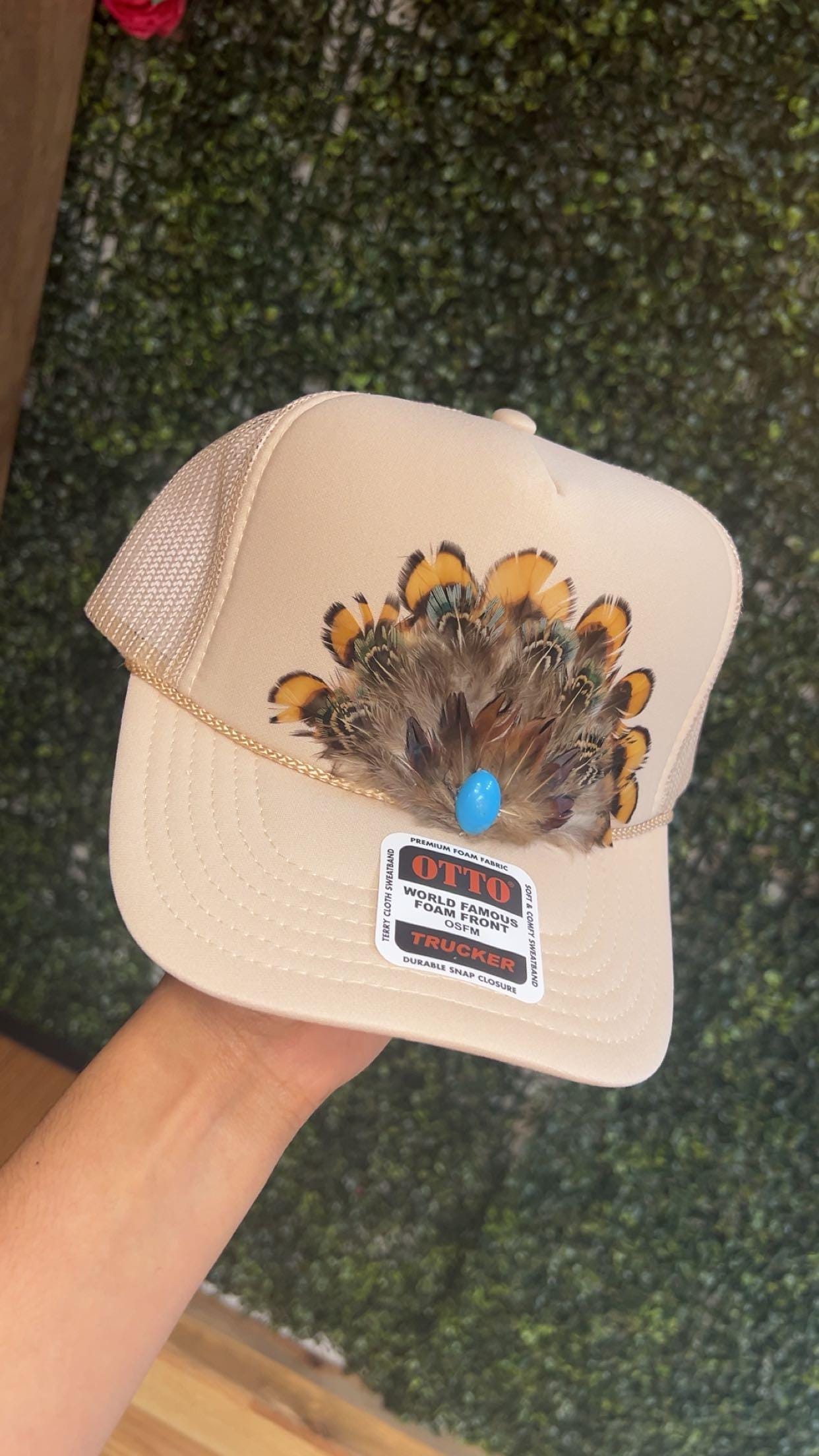 Feather Trucker Hat - Etsy