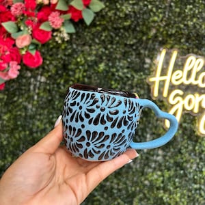 blue talavera mugs