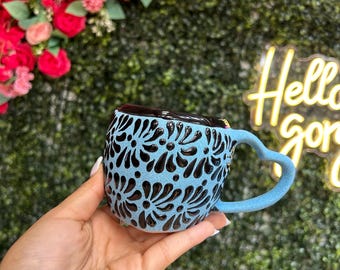 blue talavera mugs