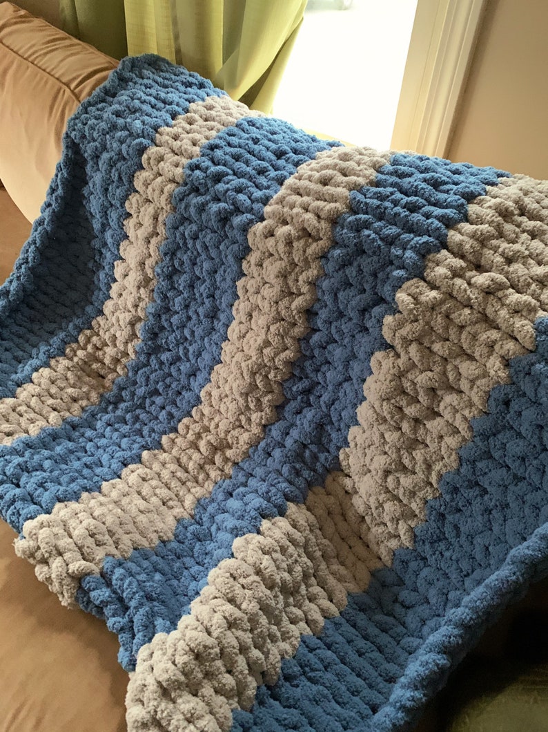 Handmade Chunky Knit Blanket Custom Christmas Gifts Etsy