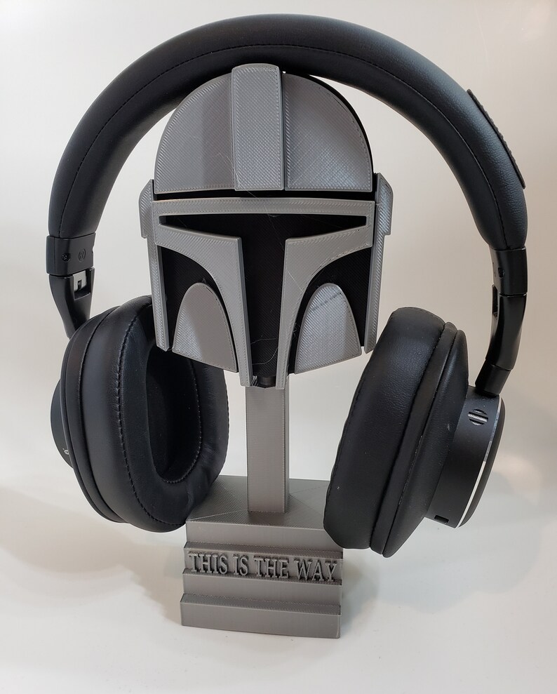 Mandalorian Headphone Stand This is the Way Starwars Headset Etsy