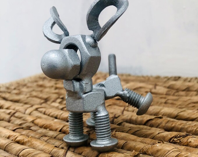 Weld Art Dog Figurine Metal Art Dog Sculpture Unique Dog Lover Gift 