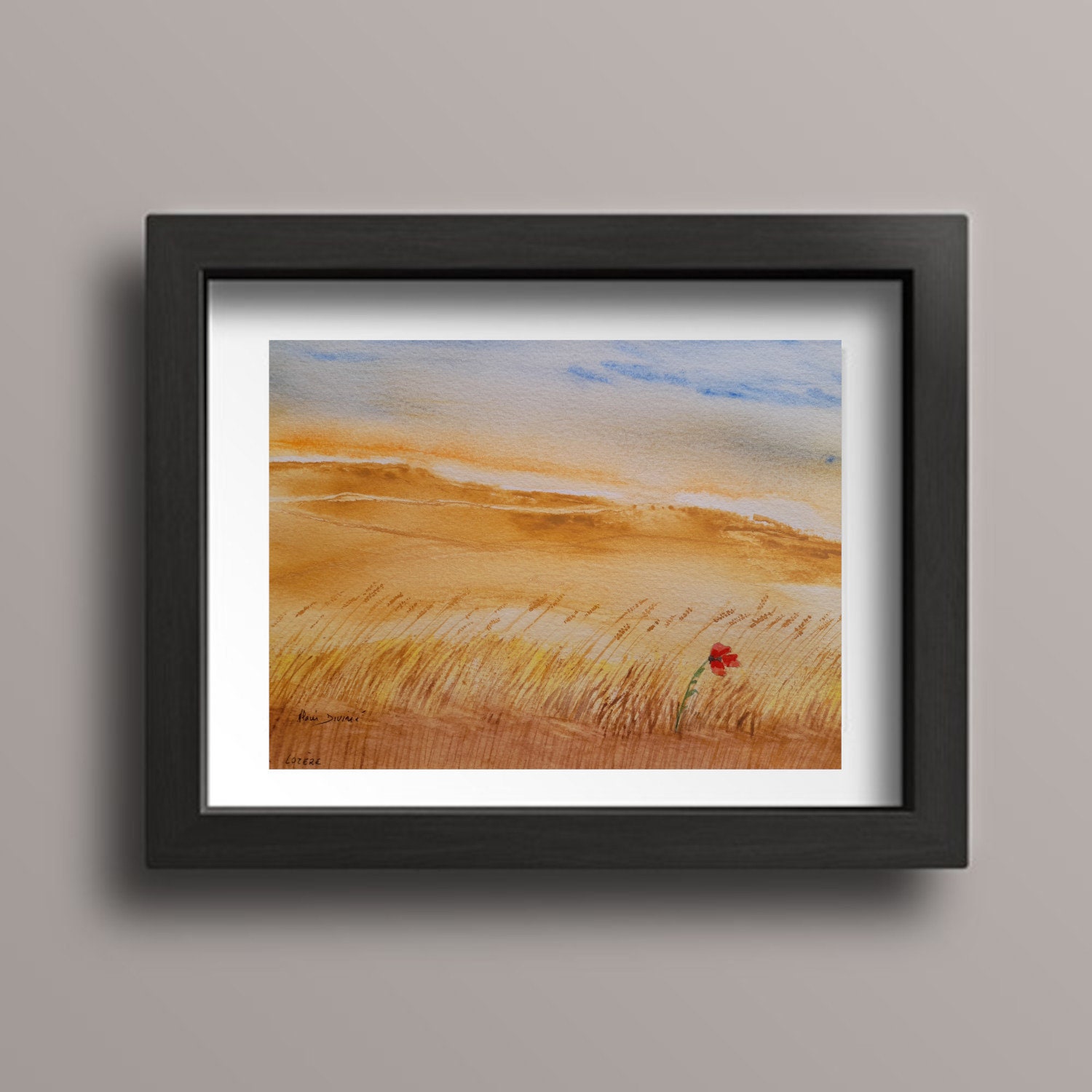 Tableaux Floral Encadrés. Fête Des Mères. Aquarelles Encadrées. Marguerite; Orchidées; Rose; Magnoli