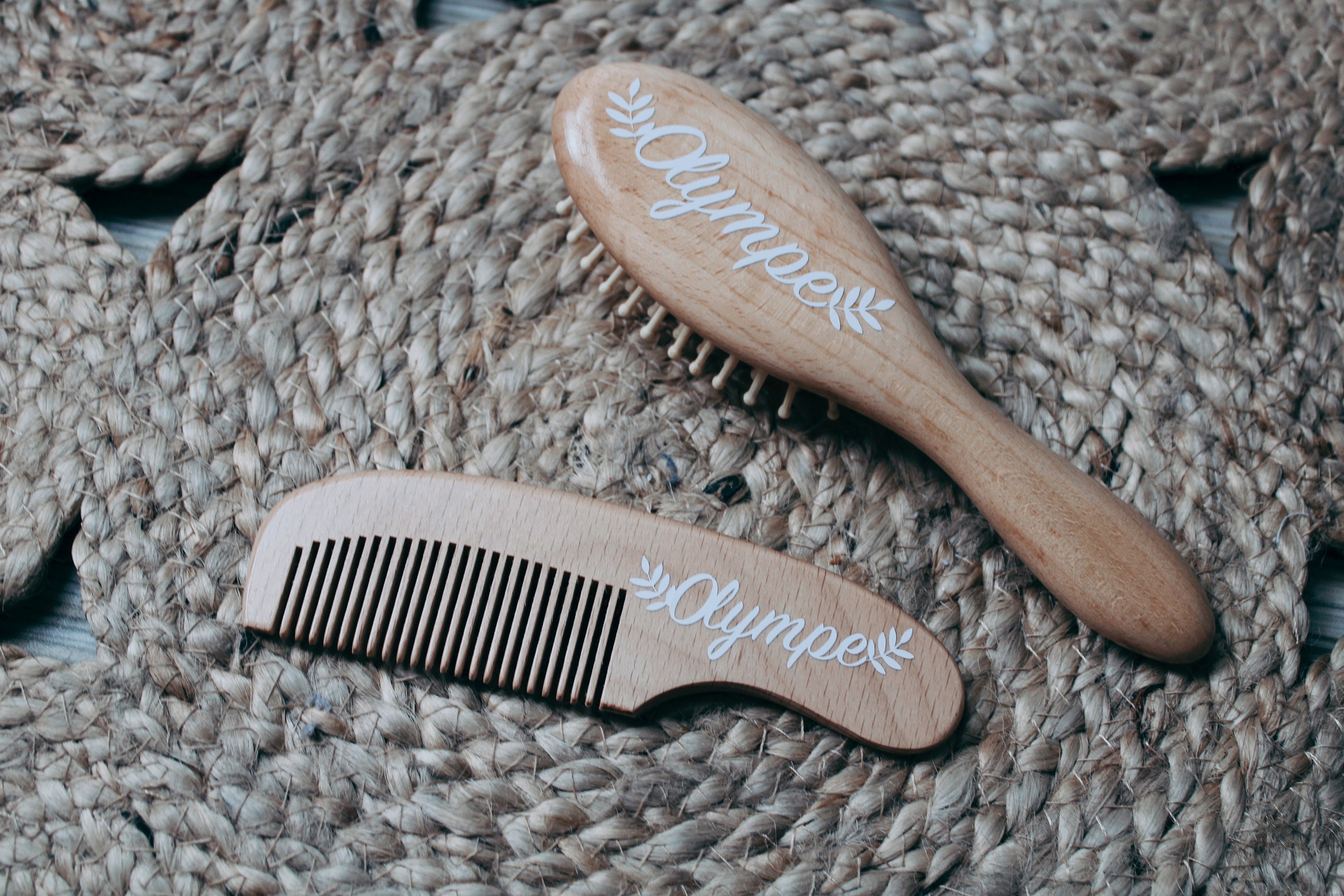Peigne Brosse Bebe Personnalisable Etsy