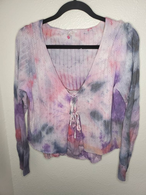 Funkbot Crop Top – Funky Knit Dot Sweater (Size 2XL)