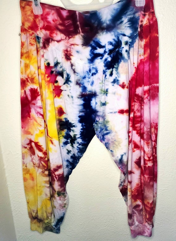 That's It For The Other One Harem Pants – Grateful Dead Inspired, Comfy Mid-Rise with Pockets (Size L/XL)