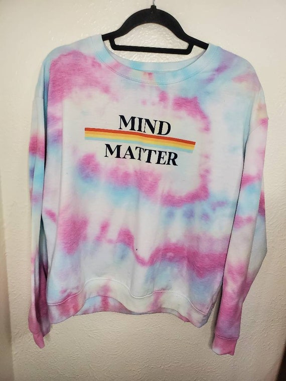 Mind Over Matter Sweatshirt – Cozy Pre-Washed Pullover, Inspirational Design (Size XL)