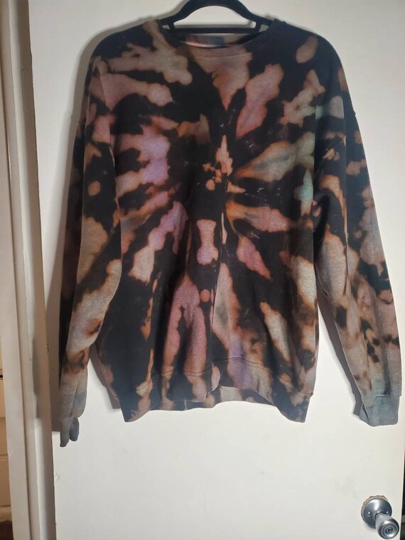 Dark Star Pullover – Grateful Dead Inspired, Handcrafted Tie-Dye, 2XL, Cosmic Lyric Design