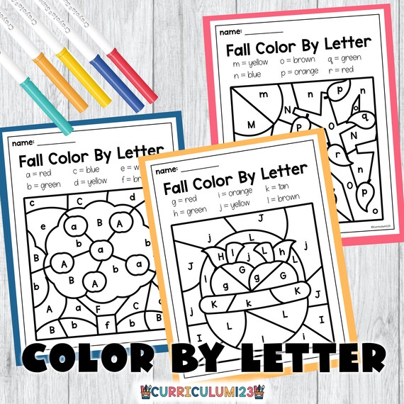 Fall Color By Letter Free
