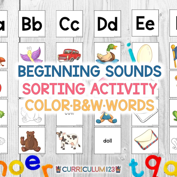 Letter Wall Preschool Cards Etsy