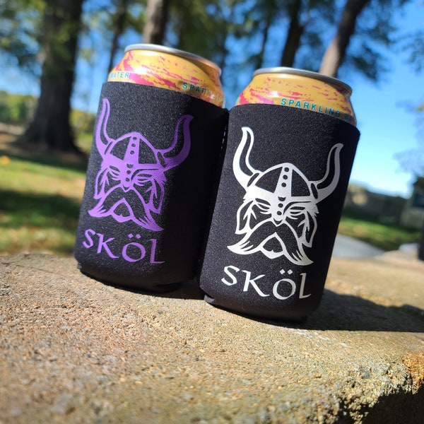 Nordic Viking Skol Neoprene Cooler- Beer Cooler, Drink Cooler, Cooler Sleeve