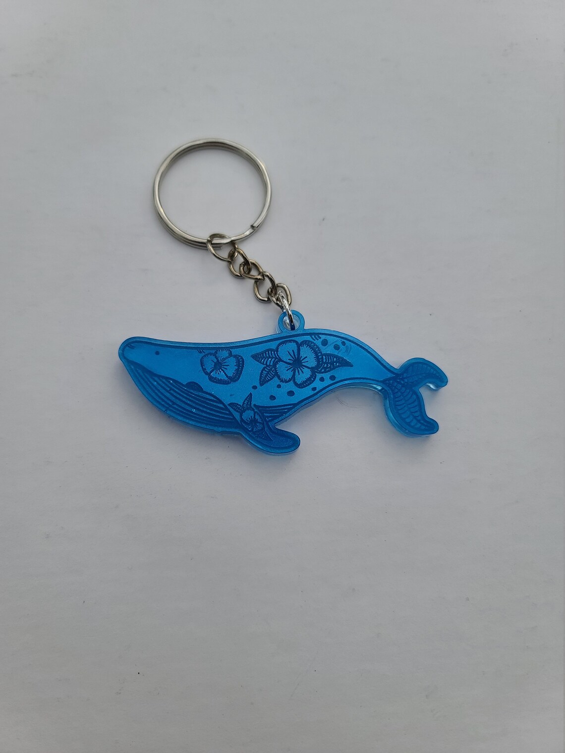 Blue Whale Resin Keychain 4 types Etsy