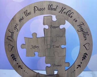 Dad puzzle plaque