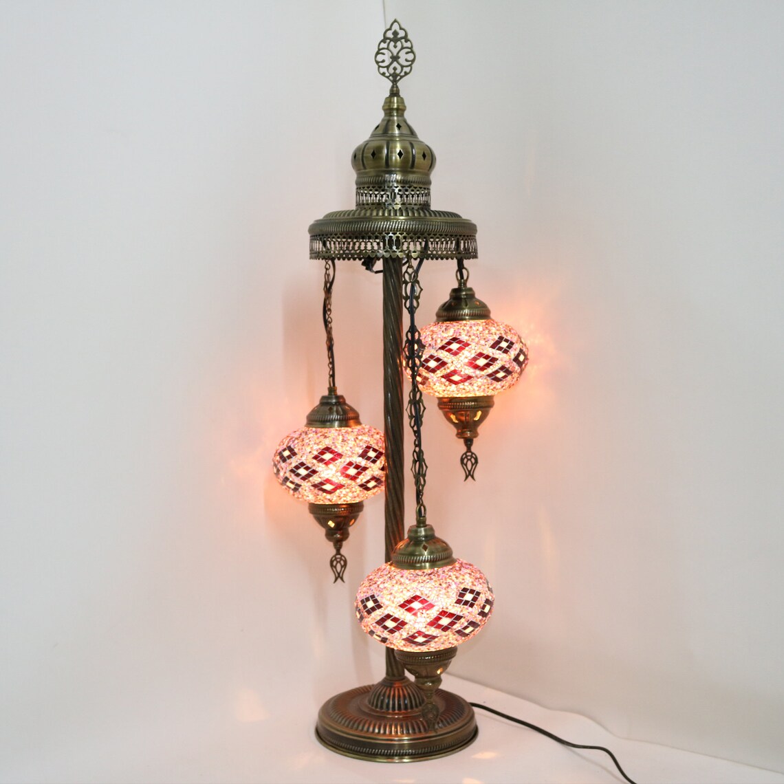 Floor Lamp Turkish Standing Decorative Colored Moroccan Etsy