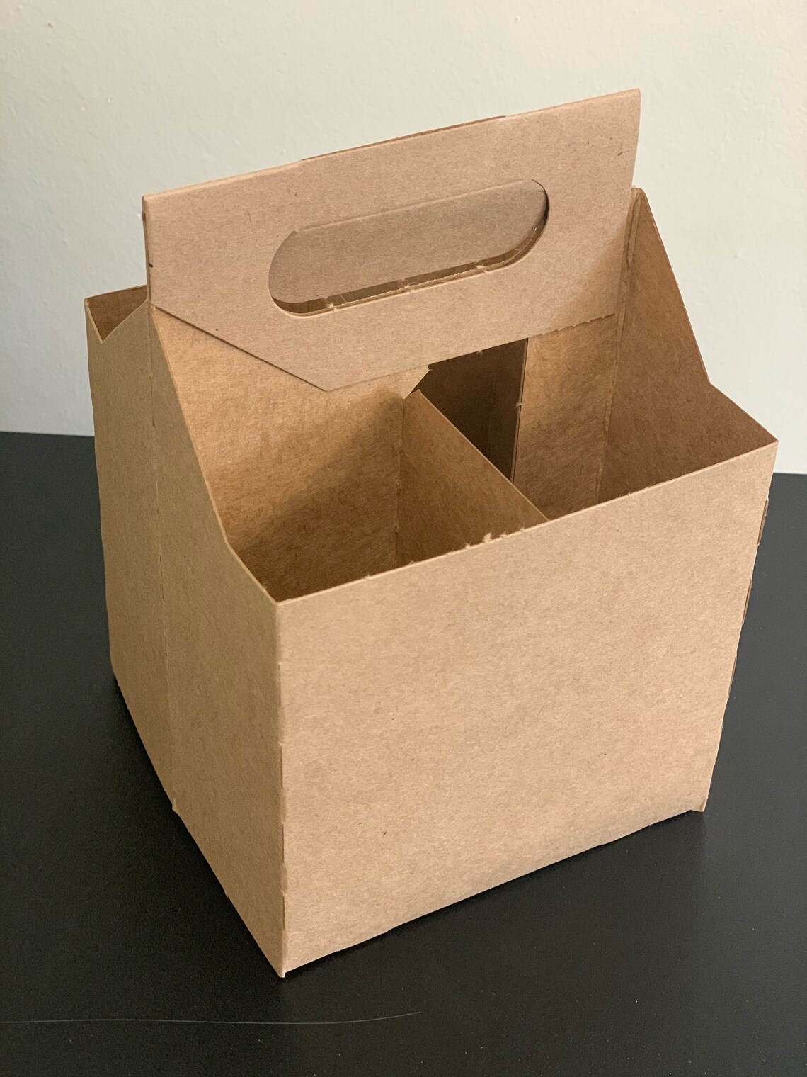 4pack Kraft Bottle Carrier pack of 6 for Craft Brewing or Etsy