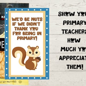Tarjeta de agradecimiento para maestros de primaria, regalo, imprimible