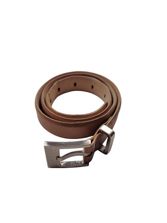 Vintage Calvin Klein Tan Leather Belt s-l400.jpg main image 2