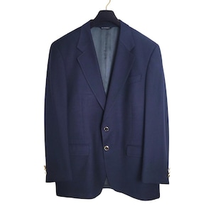 Men&#39;s Vintage Navy Blue 2-Button Sports Coat Dinner Jacket Blazer