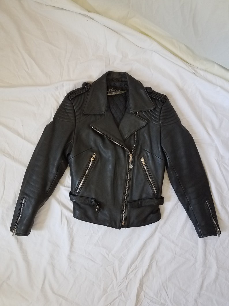 Hein Gericke HARLEY DAVIDSON Motorcycle Jacket Vintage 1980s Women's ...