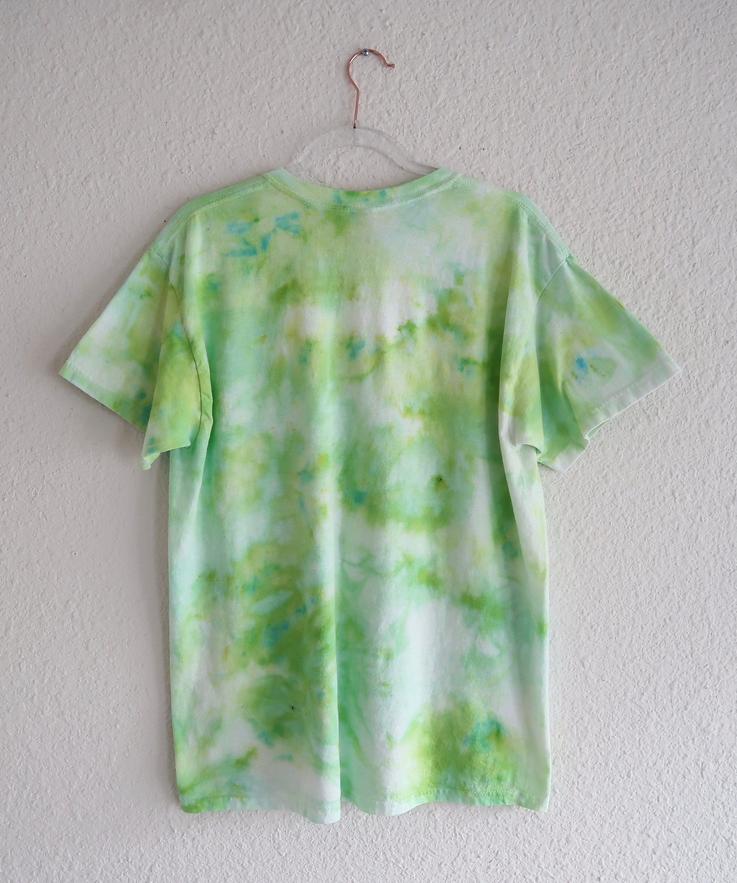 lime green tie dye shirt
