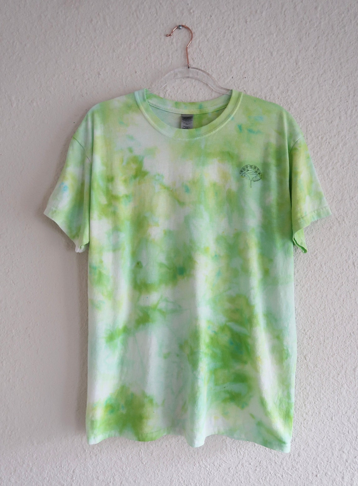 Lime Green Tie Dye Tee Lime Green Tie Dye T-shirt Short | Etsy