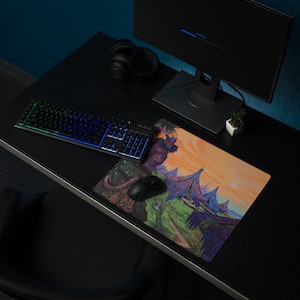 Castles in the Sky (Gaming mouse pad),Since fiction fantasy illustration