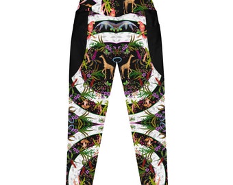 Fun Jungle Animals (Crossover leggings with pockets)