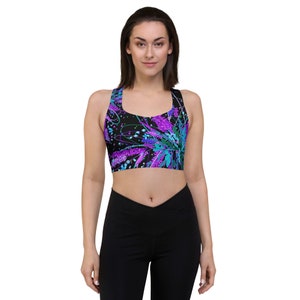 Sweet Jungle, Night (Longline sports bra)