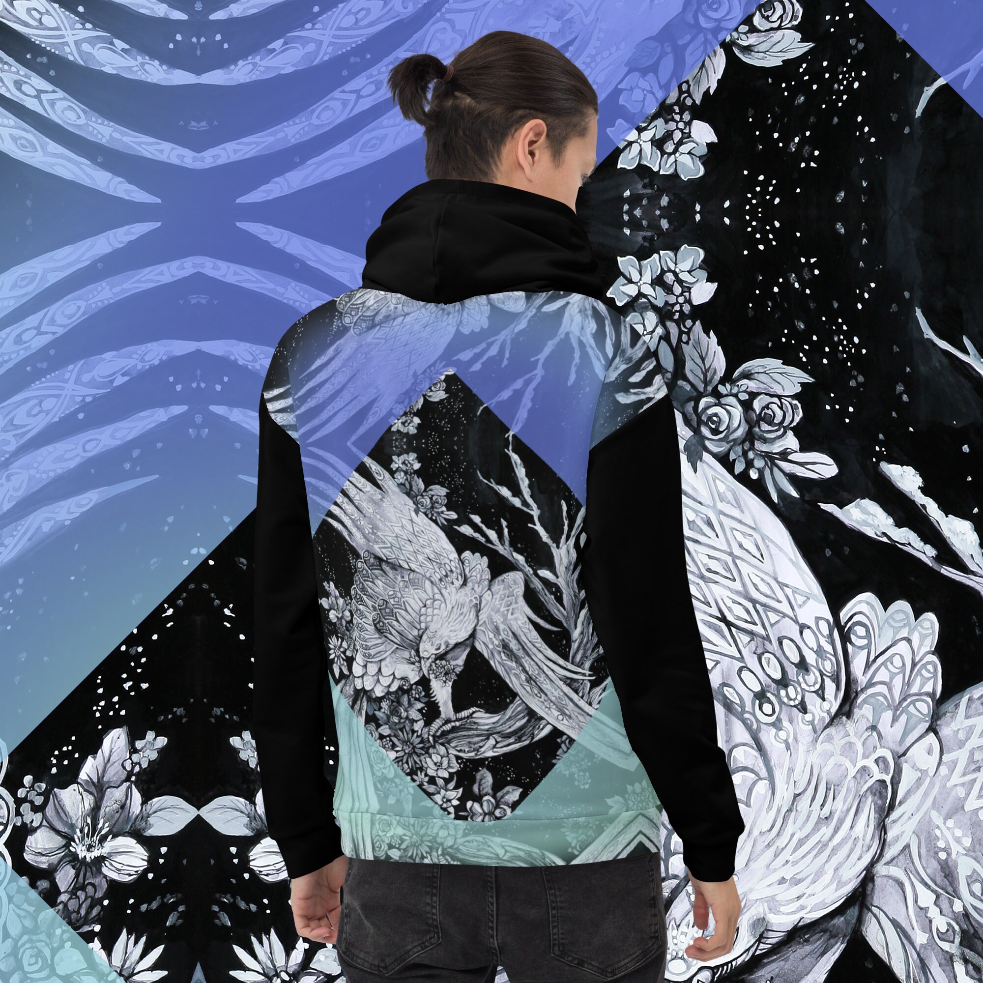 White Eagle AURORA (unisex Hoodie),japanese Illustration - Etsy