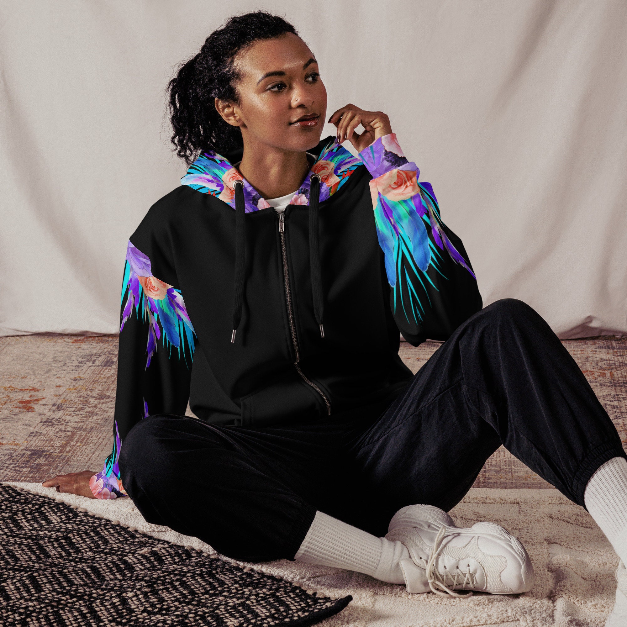 Tokyo Flowers (unisex Zip Hoodie) - Etsy