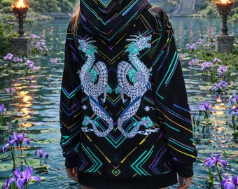 Hoodie pattern Dragon design Anime Game lover Hoodie couple Japanese Harajuku style streetwear hoodie for men hoodie for women