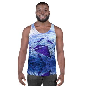 Jet City (Unisex Tank Top) Japanese Futuristic Illustration